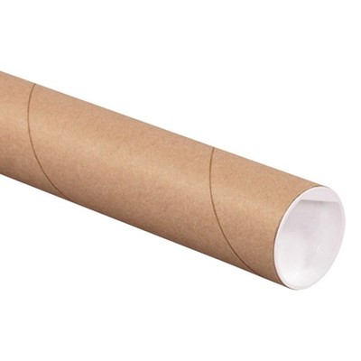 Box USA Mailing Tubes, 3'' W x 20'' H, 24-Pack - Round Corrugated Tubes for Mai...