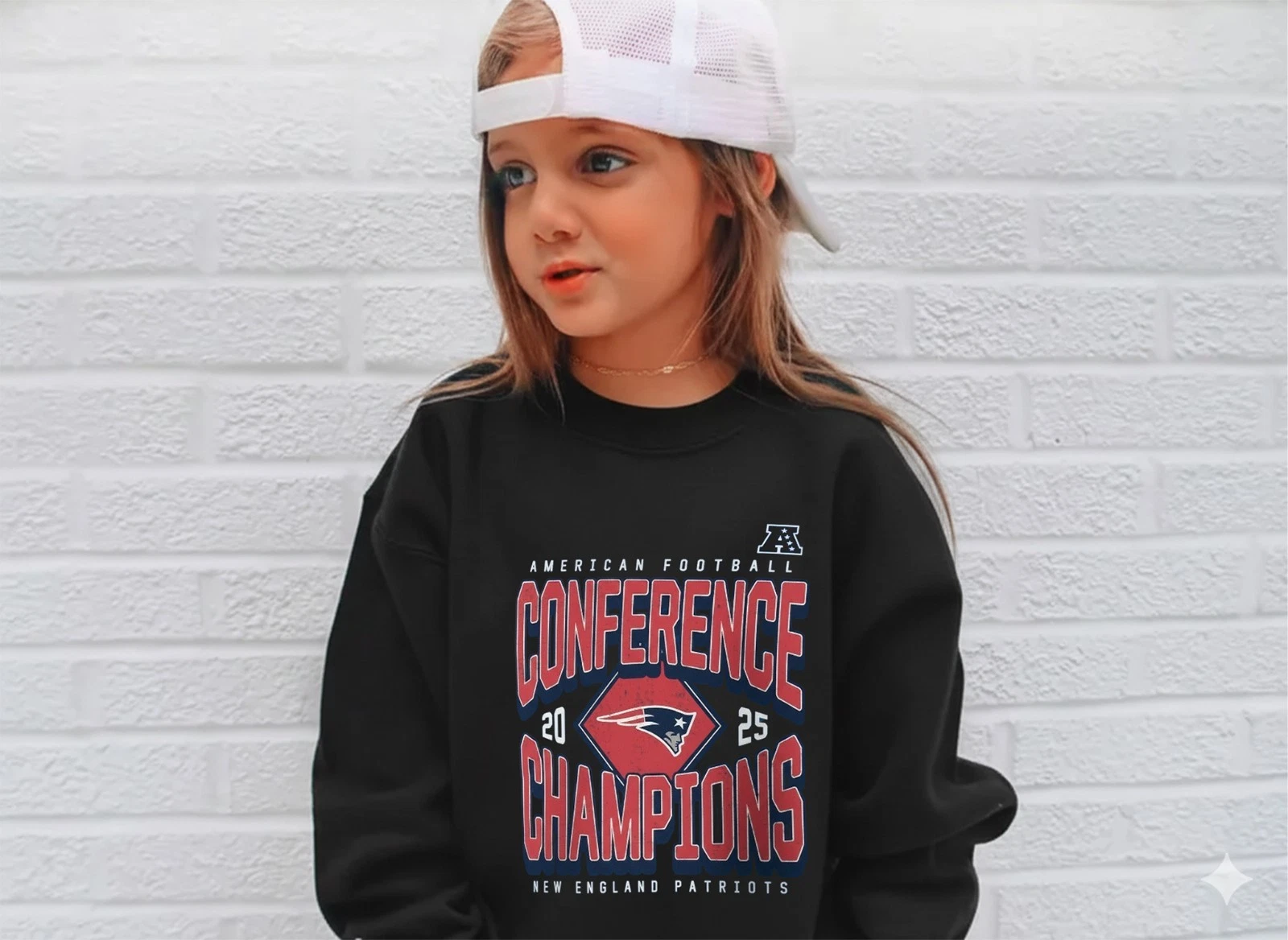 New England Patriots 2025 AFC Champions Sweatshirt!!