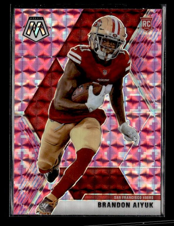 2020 Panini Mosaic #210 Brandon Aiyuk Rookie Prizm Camo Pink San Francisco 49ers