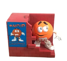 Vintage 1999 M&M Orange Candy Dispenser Wanted the Feeding Frenzy *CHECK