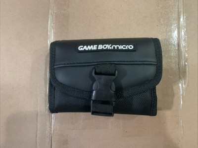 Game Boy Micro OEM Carrying Case Switch-N-Carry Nintendo Black Buckle Vintage