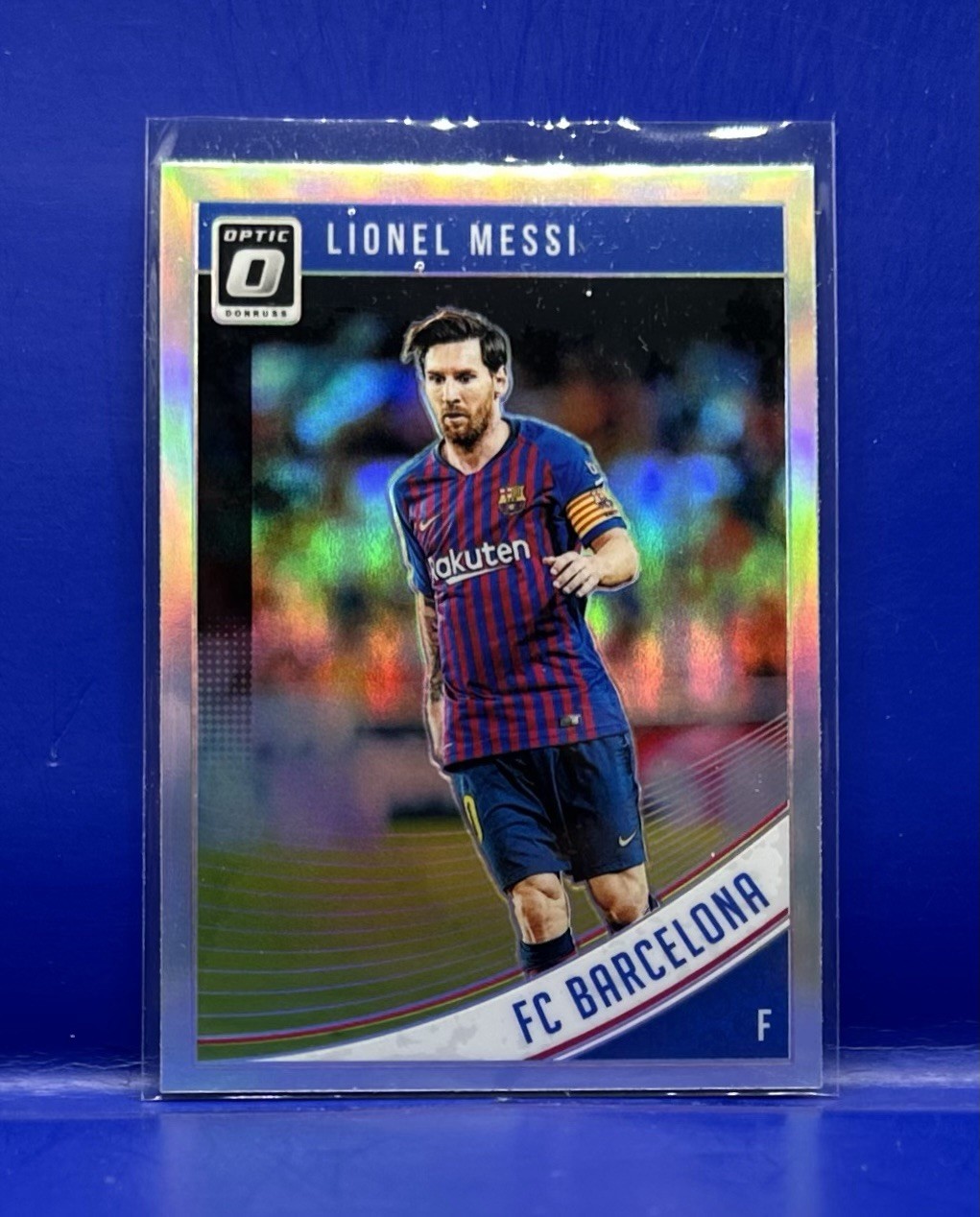2018 Donruss Optic LIONEL MESSI FC 1 Barcelona Silver Holo Prizm Miami Argentina