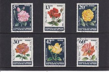 BULGARIA 1985 Roses SG 3250/3255. Used.