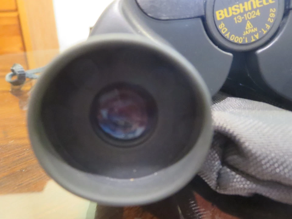 Made in Japan vntg Bushnell 10x24 Binoculars Model 13-1024 + Carrying Case - Image 4 of 4