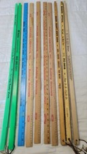 Lot of 10 Vintage Yardsticks- 4 Payless Cashw...
