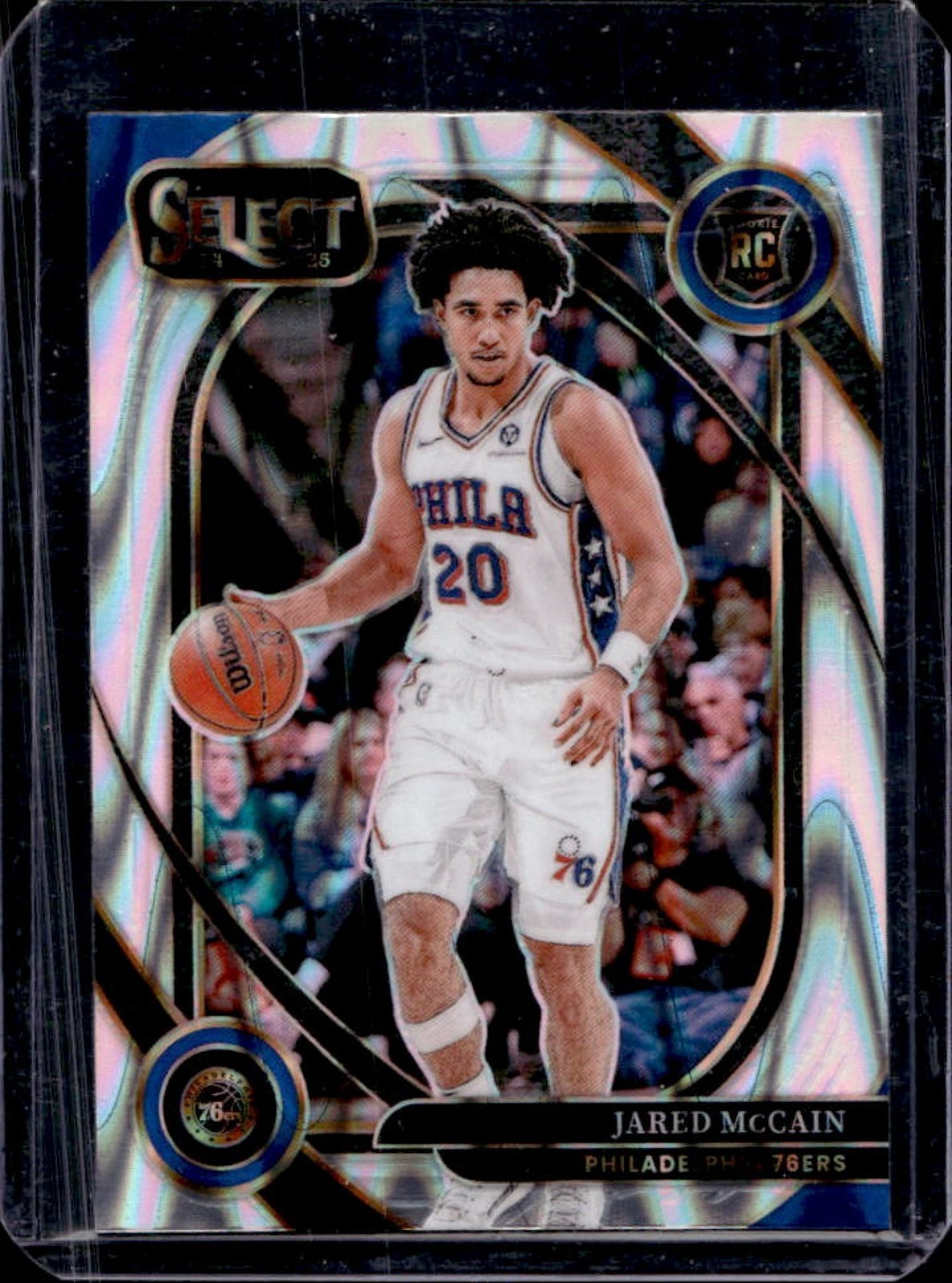 2024-25 Panini Select Jared McCain Courtside RC Tectonic Prizm Rookie #283 76ers