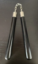 Vintage Tapered Wood Nunchuck  12" Speed Chuck Made in USA - FREE SHIPPING