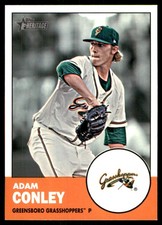 Adam Conley 2012 Topps Heritage M/L #61 Greensboro Grasshoppers MLB READ