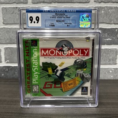 Monopoly (Sony PlayStation 1) CGC Graded 9.9 A++ Sealed New Rare!