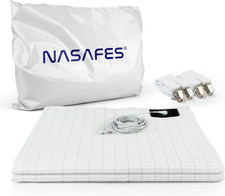 King Size Earthing Sheet with Grounding Cord Suspenders - 106"x102