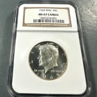 1965 50C 40% SILVER SMS Kennedy Half Dollar, NGC MS67 CAMEO (85903)