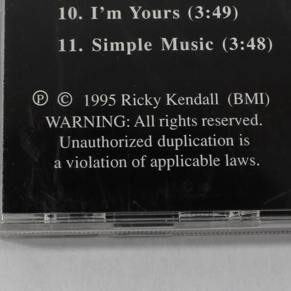 Ricky Kendall Crayon CD 1995 Pop Rock BMI Records Good Condition, As-Is - Image 4 of 4