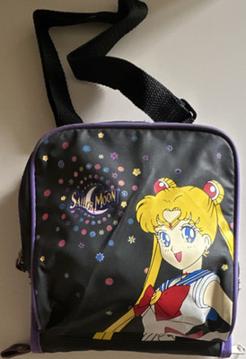 Holiday Fair Mischief Makers Sailor Moon Messenger Bag Black Purple 2000