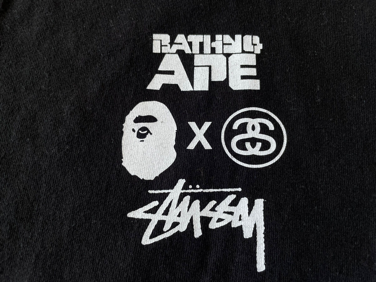 Limited Edition Bape A Bathing Ape x Stussy T-shirt | eBay Limited Edition Bape A Bathing Ape x Stussy T-shirt | eBay