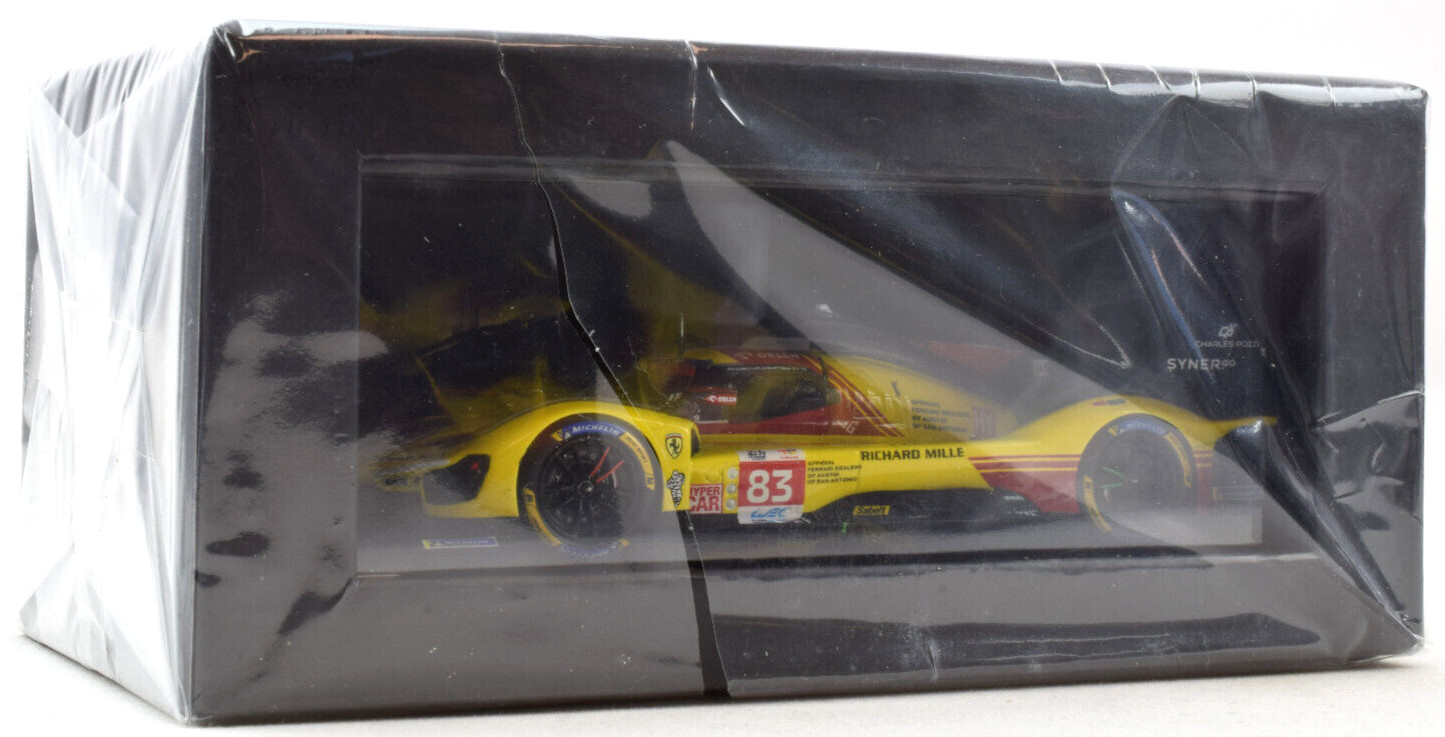 Шикарный автомобиль Ferrari 499P #83 - 2024, 24 часа в Ле-Мане, в масштабе 1:43, изготовленный на заказ, LSLM184