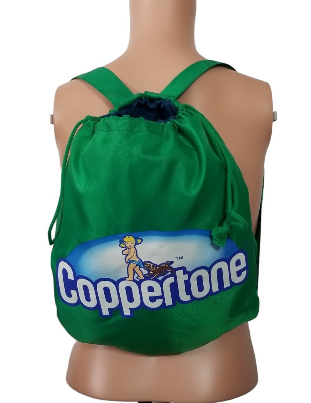 Coppertone Girl Dog Green Beach Travel Backpack A… - image 1