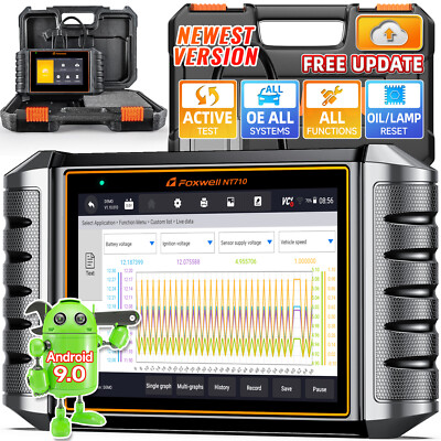 FOXWELL NT710 for Honda Bidirectional Car OBD2 Scanner Diagnostic E-CU Coding