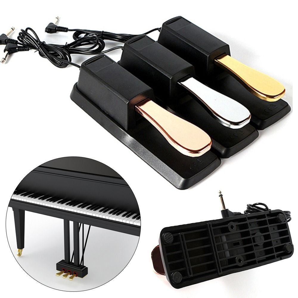 Damper Sostenuto Pedal Foot Switch Piano Keyboard Parts Universal