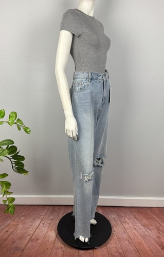 Dazie Size 16 Harley Wide Leg Ripped Denim Jeans Light Wash Women NEW $119 - Bild 13 von 16