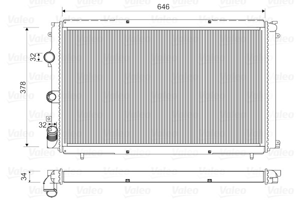 Radiateur de refroidissement moteur Valeo 732940 pour stopper les surchauffes auto