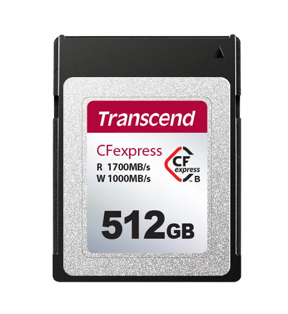 512GB Transcend CFexpress 820 Type B Memory Card 1700MB/s Read 1000MB/sec Write