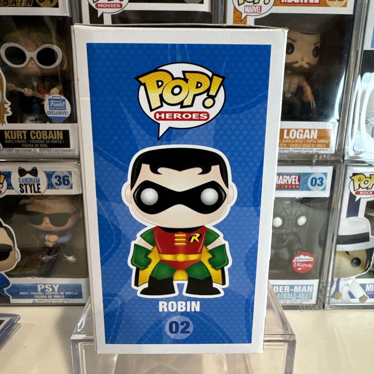 Figurine Pop DC Comics #377 pas cher : Robin (Imperial Palace) [Chase