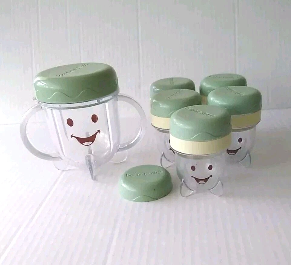 Baby Bullet Food Jars And 5 Storage Lot Green Lid Date Dial 1 Double Handled
Opens in a new window o
