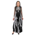 Women Skeleton Zombie Bride Costumes Halloween Cosplay Fancy Party Dress with...