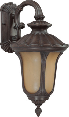 #ad Nuvo Beaumont 1 Light LED Fruitwood Outdoor Wall Lantern $143.99