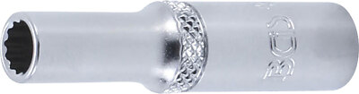BGS-10706 Steckschlüssel-Einsatz Zwölfkant, tief Antrieb Innenvierkant 6,3 mm (1