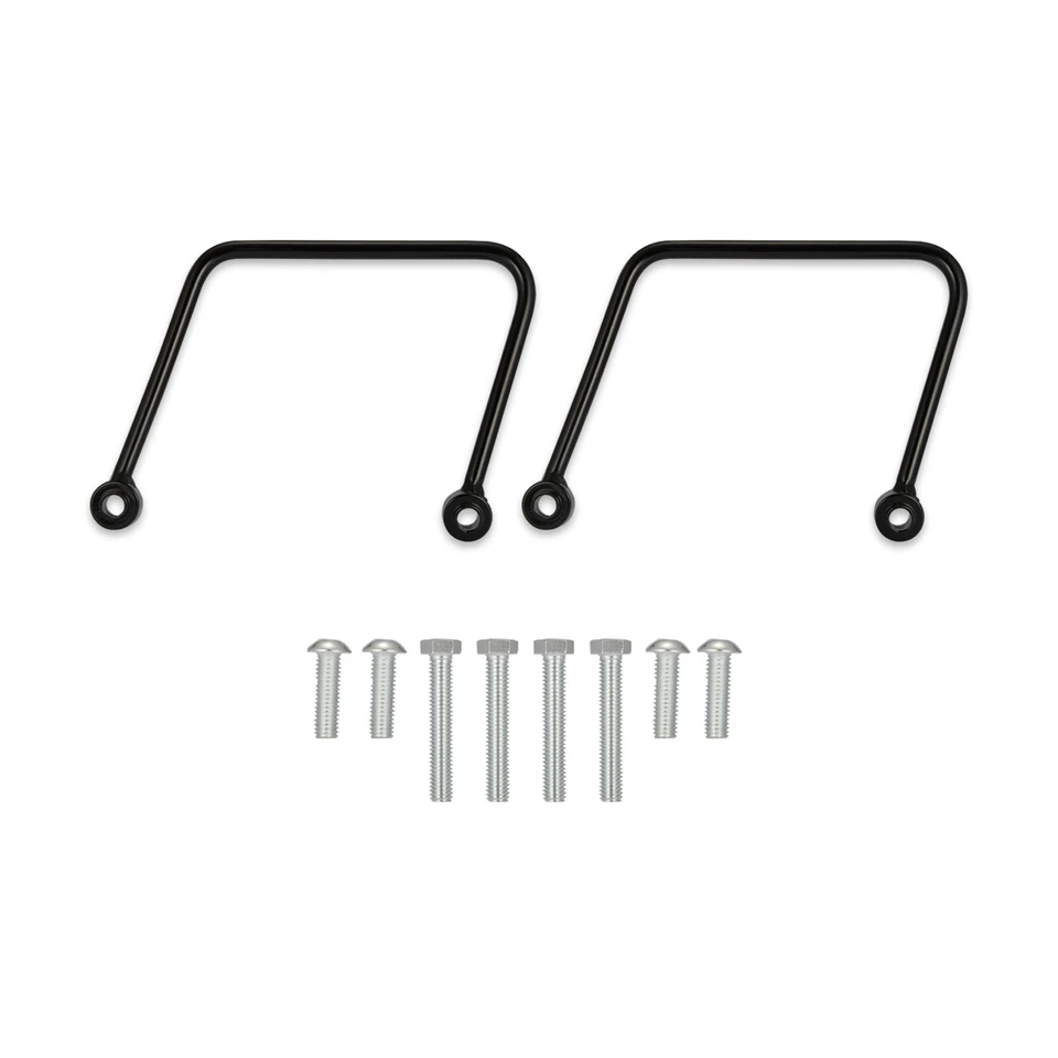 Kit de montaje de soporte de alforja negra para Harley Street Bob FXBB 2018-2025 Foto 2 de 4