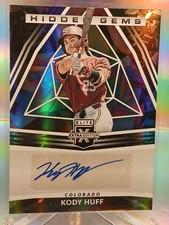 Kody Huff 2022 Elite Extra Edition Hidden Gems Auto HG-KH  Rockies Autograph