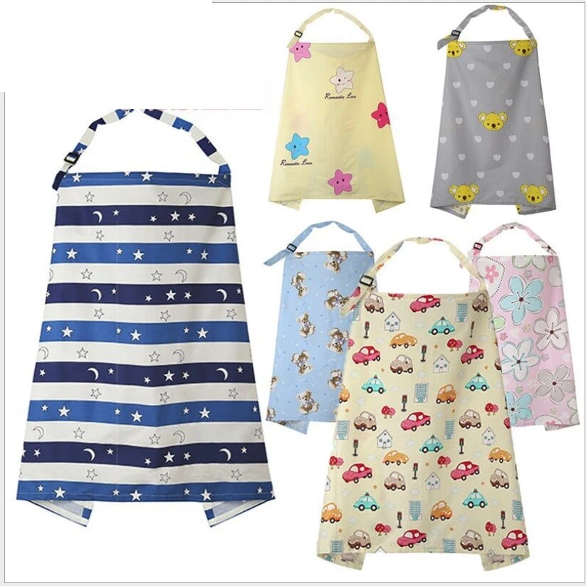 Mum Breastfeeding Nursing Cover Up Baby Poncho Shawl Udder Cotton Blanket