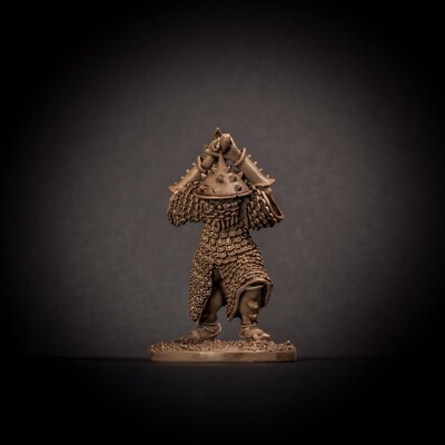 Knucklebones Miniatures Chaos Warrior Choppa D&D 28mm Frostgrave Pathfinder