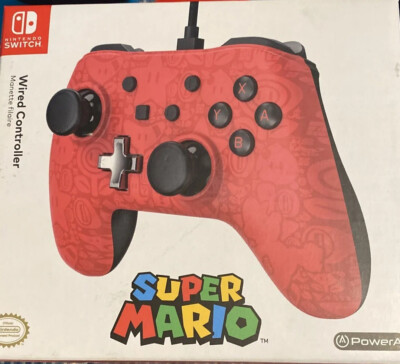 Power A Wired Controller Plus Super Mario Nintendo Switch Red