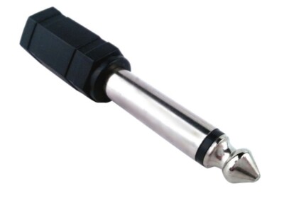 Adapter Kabel Jack Mono 6,35 M An 3,5 F Audio Kopfhörer Ipod mp3 Buchse Plug 6.3