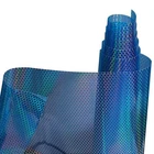 2x Car Headlight Taillight Fog Light Film Wrap Honeycomb Sticker Protector Blue