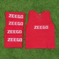 Image of ZEEGO Pro Football Training Bibs Matchday Mesh Bib Vest Rugby Netball Hockey