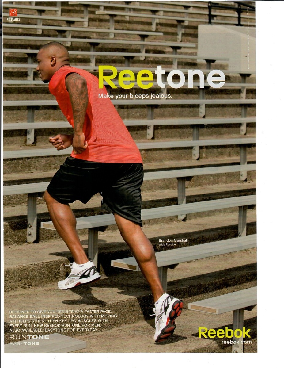 2010 Print Ad Reebok Athletic Shoes Reetone Make Your Biceps