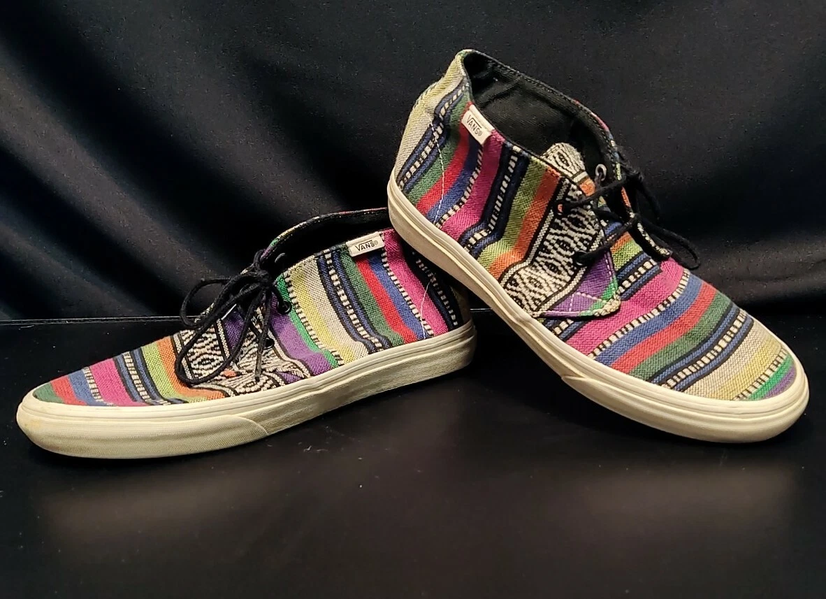 Vans Off The Wall Aztec Textile stivaletto sneaker scarpa donna taglia 8 uomo taglia 6 5