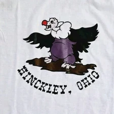 Vintage 80s Hinckley Ohio Buzzard T-Shirt Single Stitch XL