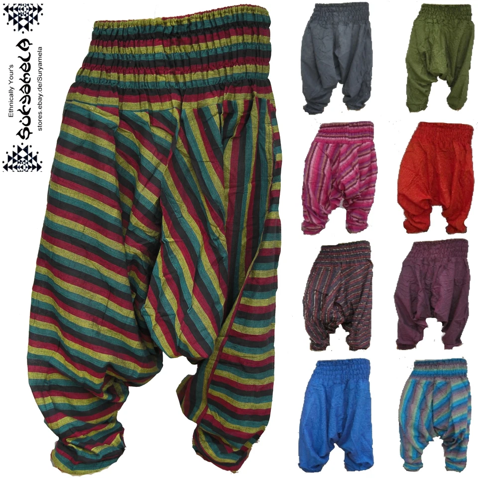 MARKENLOS Aladin-Pump-Hose Yoga goa pants hippie indio inde mono harén pantalón nepal