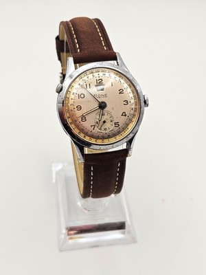 Rone Triple Date Calendar Watch c.1948 FHF 175 Swiss Vintage,  Date-O-Graph 