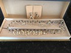 1960s Vintage PRECIOSA Czech Crystal Necklace & Clip-On Earrings Set — photo 1