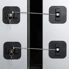 Fridge Lock,2 Pack Refrigerator Locks with Keys,Freezer Lock and Child Safety Ca