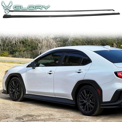 Fits 22-26 Subaru WRX 5th VB Side Skirts STI Style Extension Rocker Panel Lip PP