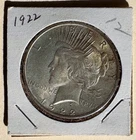 1922 Peace Silver Dollar $1 XF-AU Raw US Coin Estate Collection C-033
