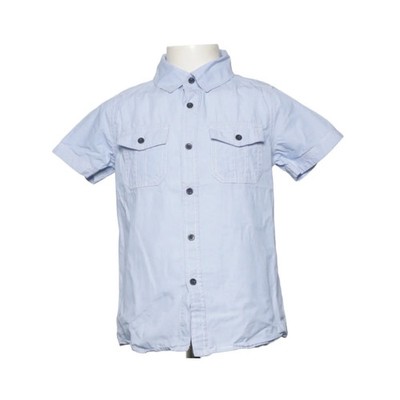 Dopo Dopo Boys, Kurzarmhemd, Größe: 116, Blau, Baumwolle, Denim, Jungen #pLP