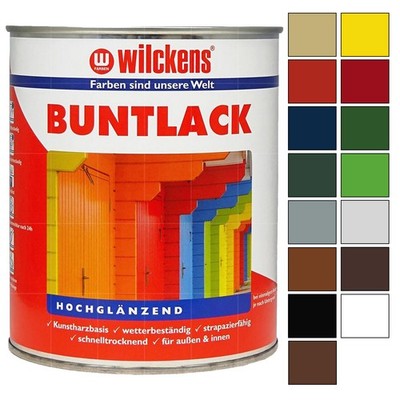 WILCKENS BUNTLACK HOCHGLAENZEND 2.5 LTR Innen Aussen Kunstharzlack Decklack