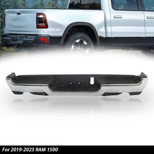 Fit For 2019-2023 Ram 1500 New Complete Chrome Rear Bumper Assembly Dual Exhaust